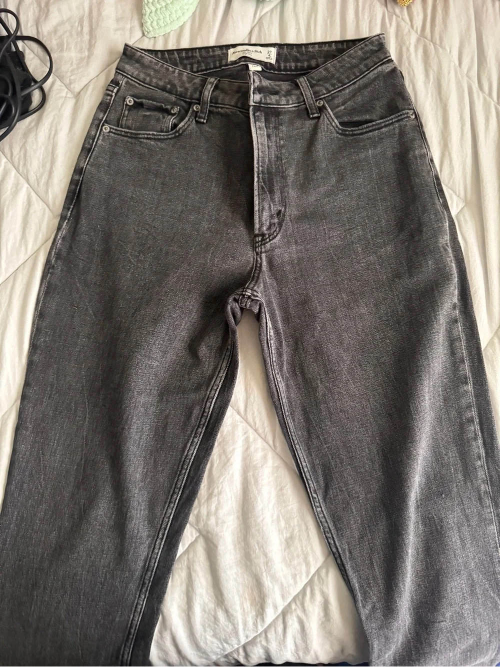 Women's Black Wash Jeans - Unbranded